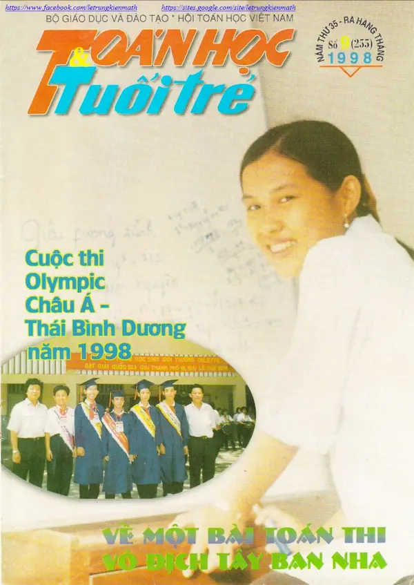 Tạp Chí Toán Học Và Tuổi Trẻ Số 255 Tháng 9 Năm 1998
