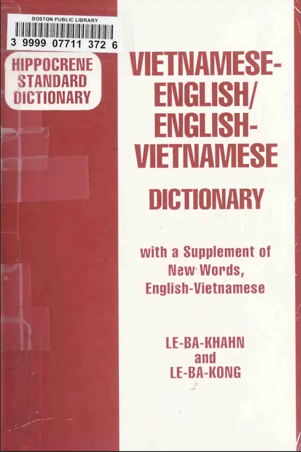 Vietnamese-English/English-Vietnamese Dictionary