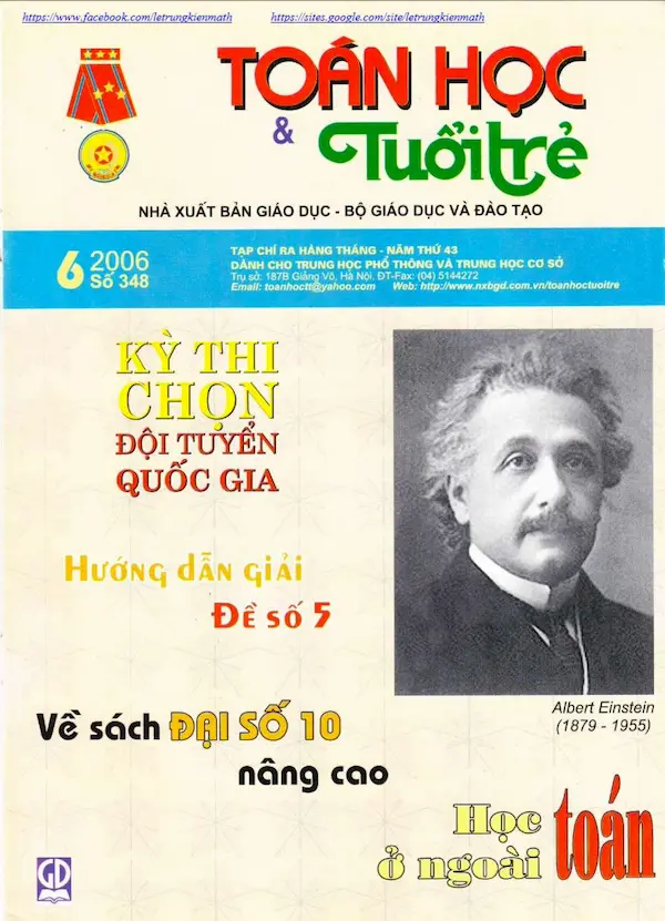 Tạp chí Toán Học và Tuổi trẻ số 348 tháng 6 năm 2006