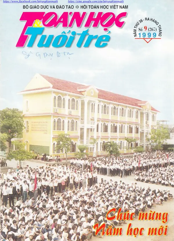 Tạp Chí Toán Học Và Tuổi Trẻ Số 267 Tháng 9 Năm 1999