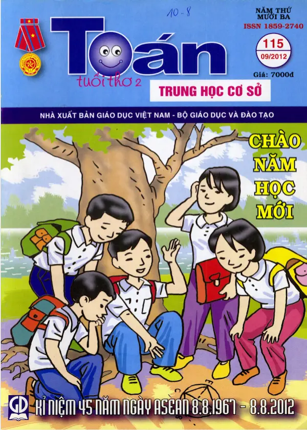 Toán tuổi thơ 2 THCS Số 115 phát hành tháng 9 năm 2012