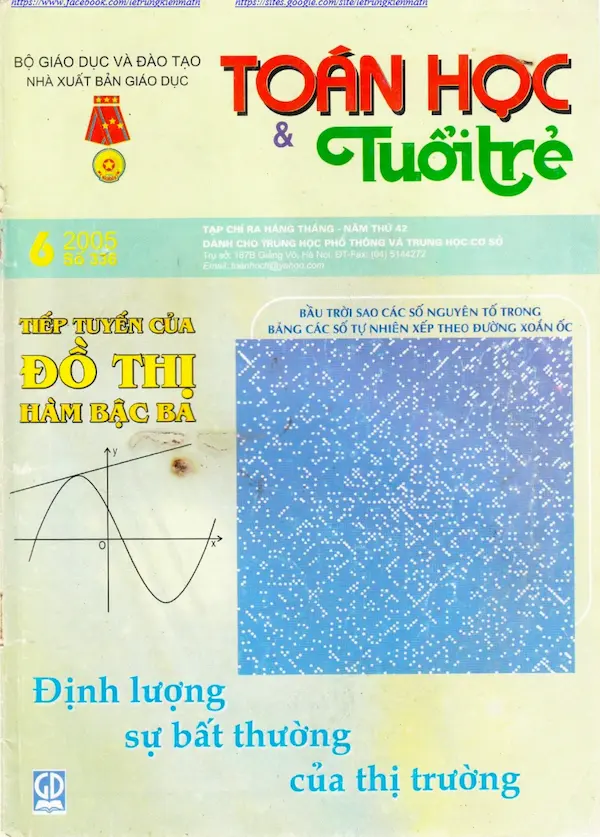 Tạp chí Toán Học và Tuổi trẻ số 336 tháng 6 năm 2005