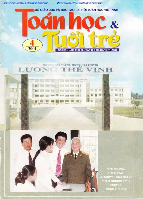 Tạp chí Toán Học và Tuổi trẻ số 286 tháng 4 năm 2001