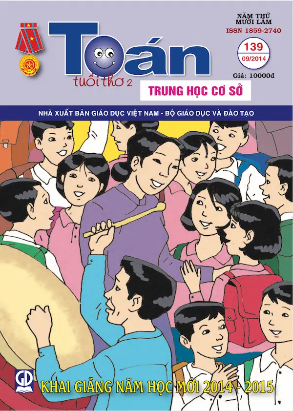 Toán tuổi thơ 2 THCS Số 139 phát hành tháng 9 năm 2014