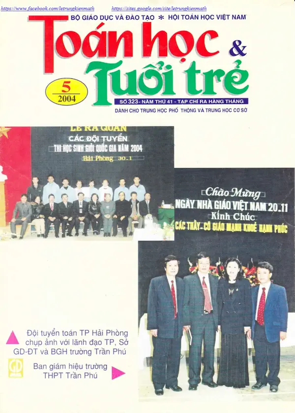 Tạp chí Toán Học và Tuổi trẻ số 323 tháng 5 năm 2004
