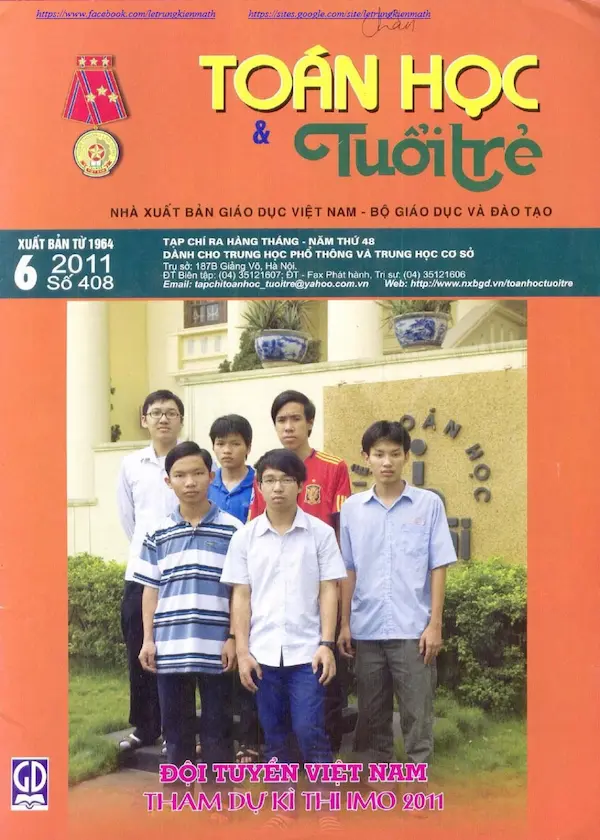Tạp chí Toán Học và Tuổi trẻ số 408 tháng 6 năm 2011