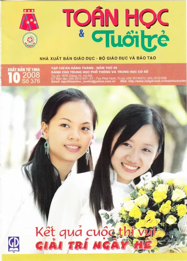 Tạp chí Toán Học và Tuổi trẻ số 376 tháng 10 năm 2008