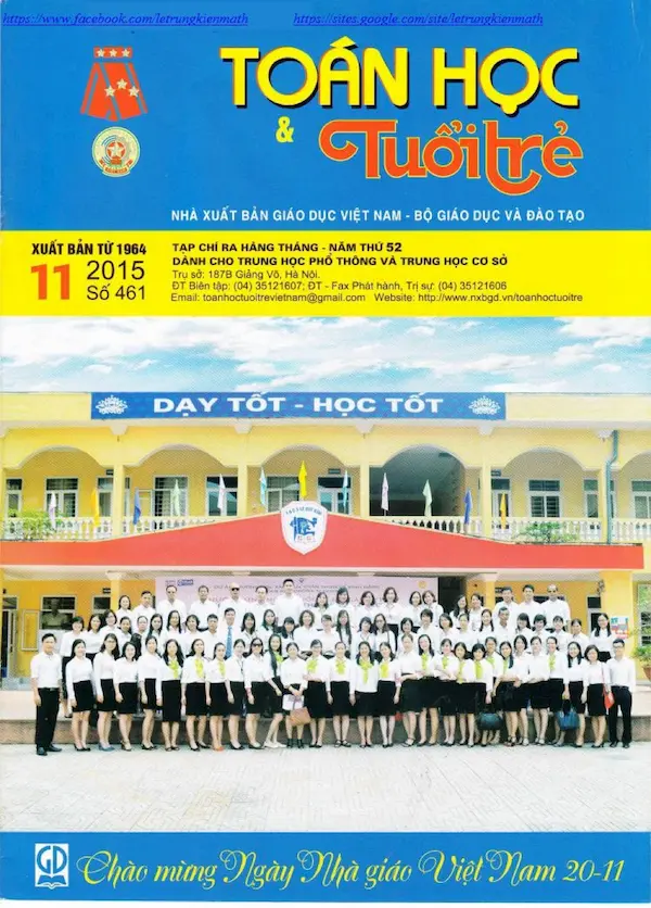 Tạp chí Toán Học và Tuổi trẻ số 461 tháng 11 năm 2015