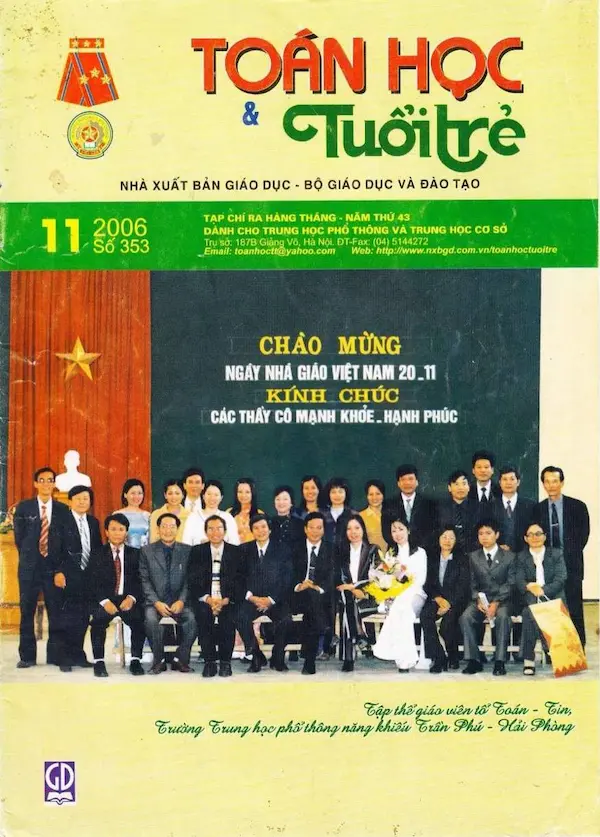 Tạp chí Toán Học và Tuổi trẻ số 353 tháng 11 năm 2006