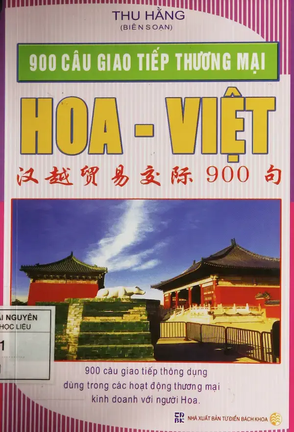 900 Câu Giao Tiếp Thương Mại Hoa – Việt