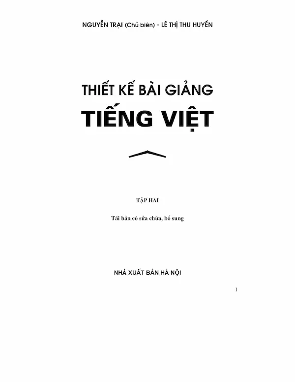 Thiết kế bài giảng Tiếng Việt 1 Tập 2