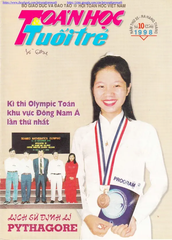 Tạp Chí Toán Học Và Tuổi Trẻ Số 256 Tháng 10 Năm 1998