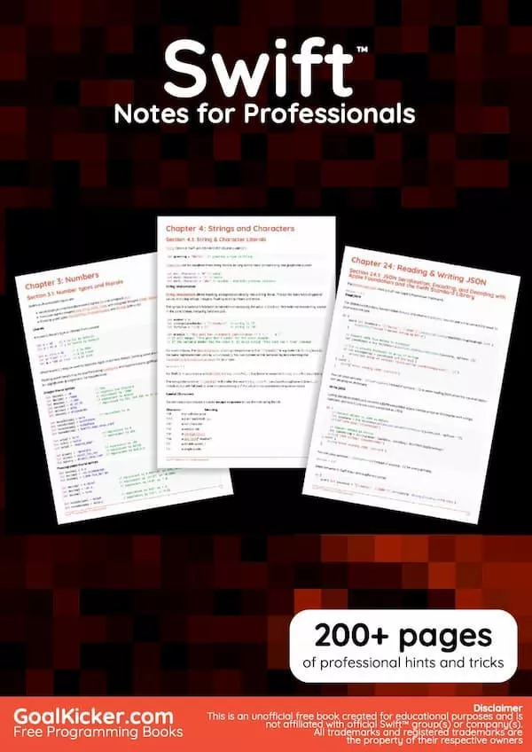 Swift Notes for Professionals