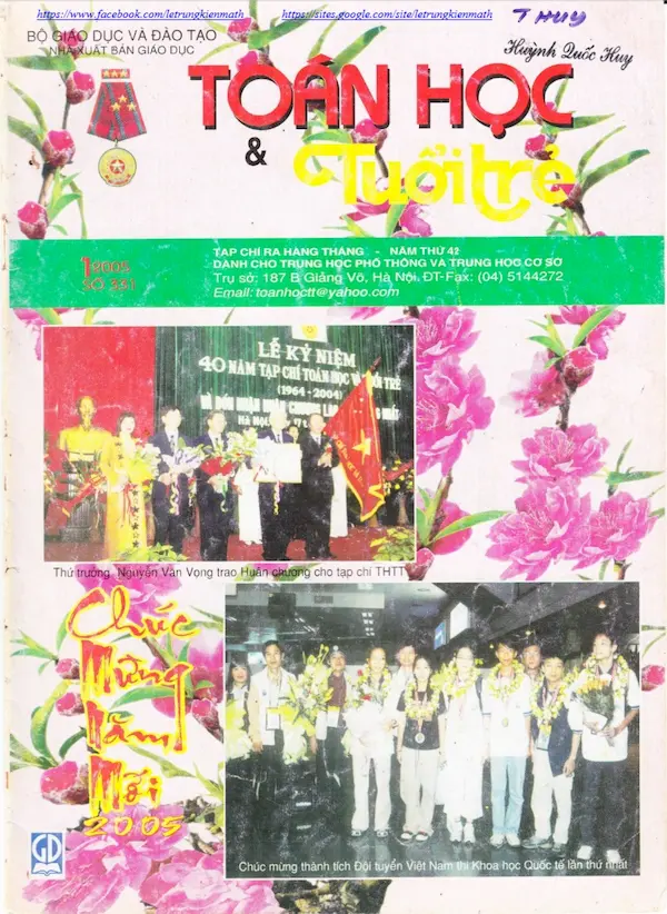 Tạp chí Toán Học và Tuổi trẻ số 331 tháng 01 năm 2005