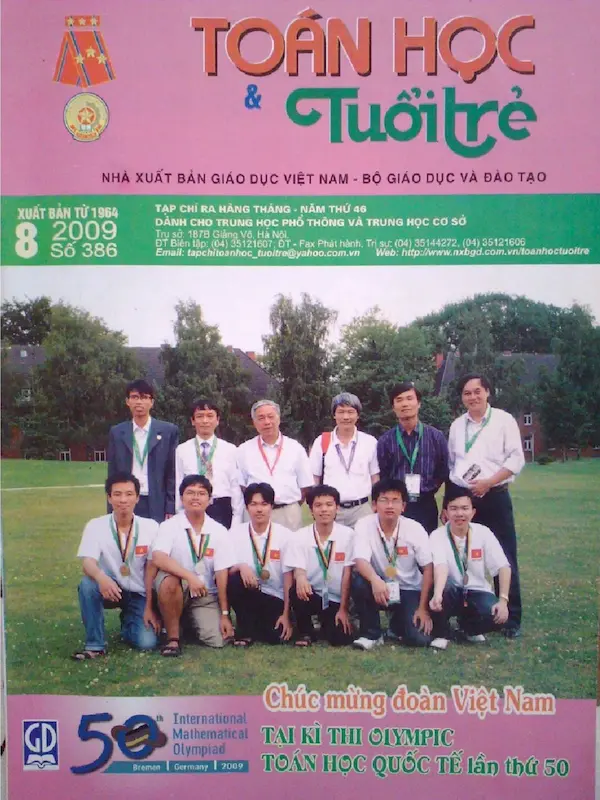 Tạp chí Toán Học và Tuổi trẻ số 386 tháng 8 năm 2009