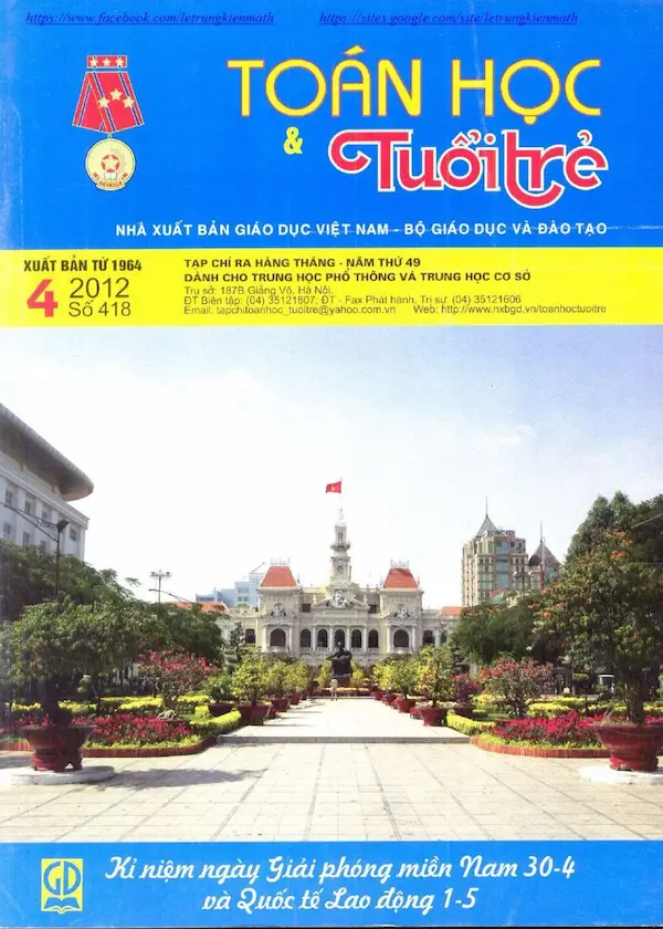Tạp chí Toán Học và Tuổi trẻ số 418 tháng 4 năm 2012