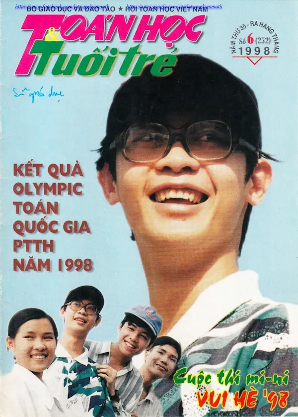 Tạp Chí Toán Học Và Tuổi Trẻ Số 252 Tháng 6 Năm 1998