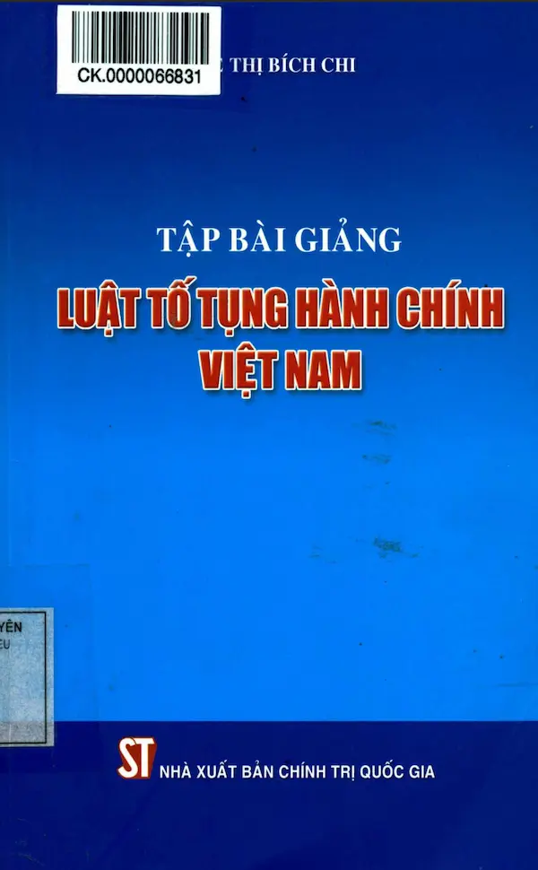 Tập bài giảng Luật tố tụng hành chính Việt Nam