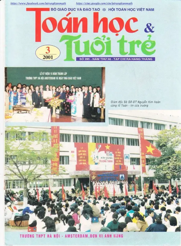 Tạp chí Toán Học và Tuổi trẻ số 285 tháng 3 năm 2001