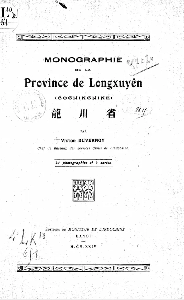 Province de Longxuyên 1924
