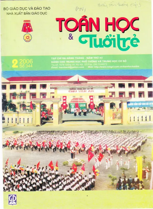 Tạp chí Toán Học và Tuổi trẻ số 344 tháng 2 năm 2006