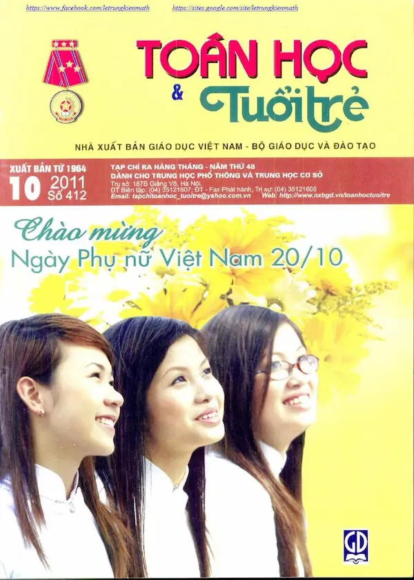 Tạp chí Toán Học và Tuổi trẻ số 412 tháng 10 năm 2011