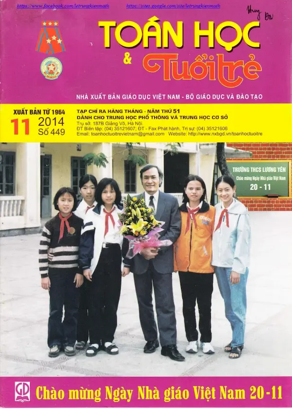 Tạp chí Toán Học và Tuổi trẻ số 449 tháng 11 năm 2014