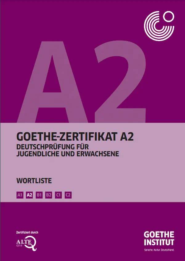 Tài liệu từ vựng A2 (GOETHE-ZERTIFIKAT A2)