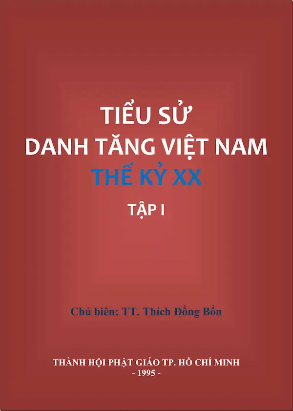 Tiểu sử danh Tăng Việt Nam - Thế kỷ XX - Tập 1