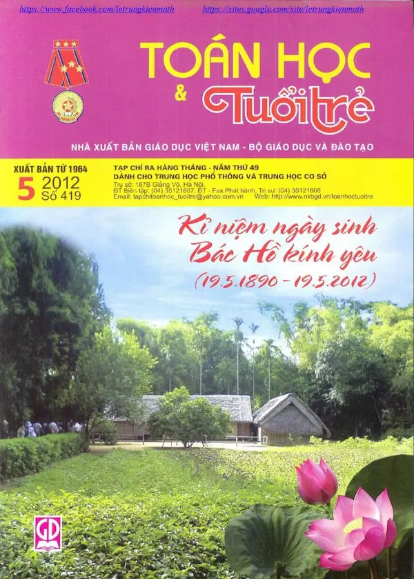 Tạp chí Toán Học và Tuổi trẻ số 419 tháng 5 năm 2012