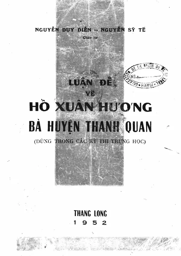 Luận đề về Hồ Xuân Hương bà huyện Thanh Quan