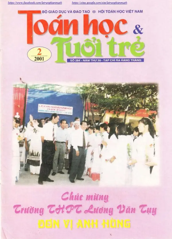 Tạp chí Toán Học và Tuổi trẻ số 284 tháng 2 năm 2001