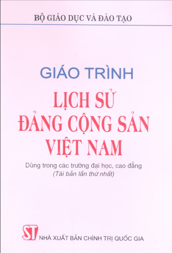 Giáo trình Lịch sử Đảng Cộng sản Việt Nam