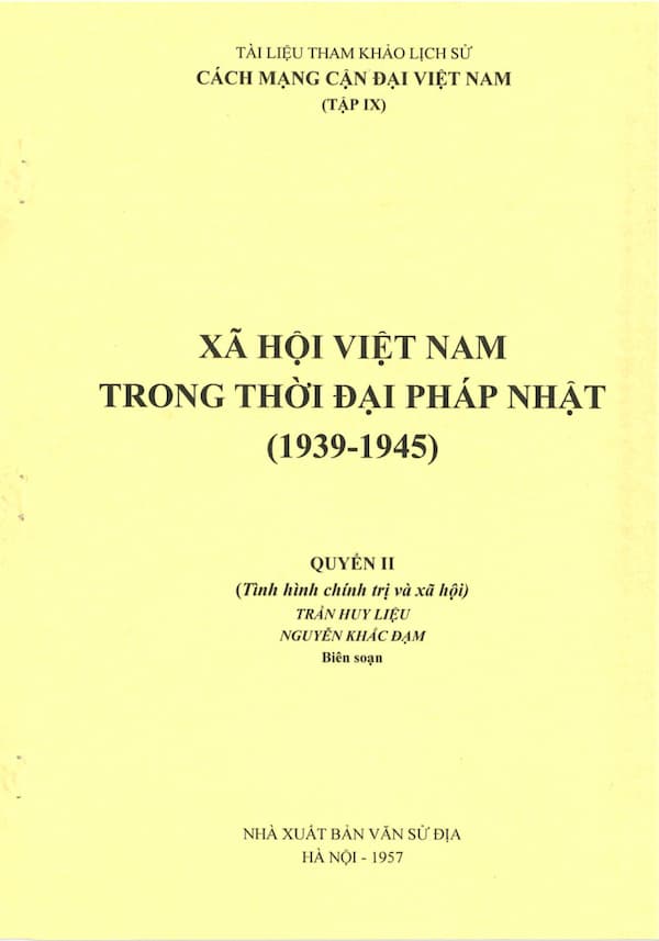 Xã hội Việt Nam thời Pháp Nhật - Quyển 2