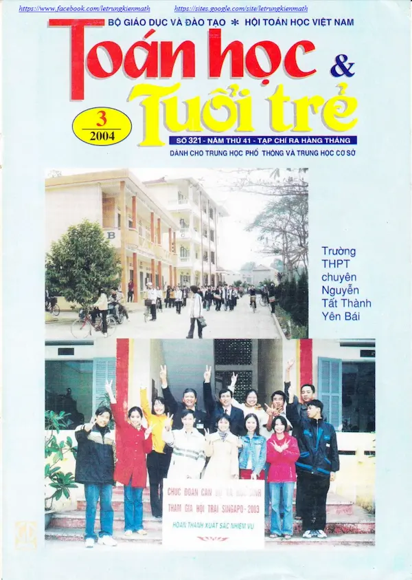 Tạp chí Toán Học và Tuổi trẻ số 321 tháng 3 năm 2004