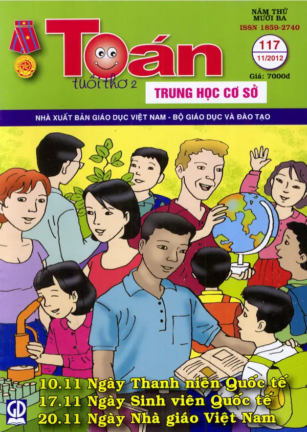 Toán tuổi thơ 2 THCS Số 117 phát hành tháng 11 năm 2012