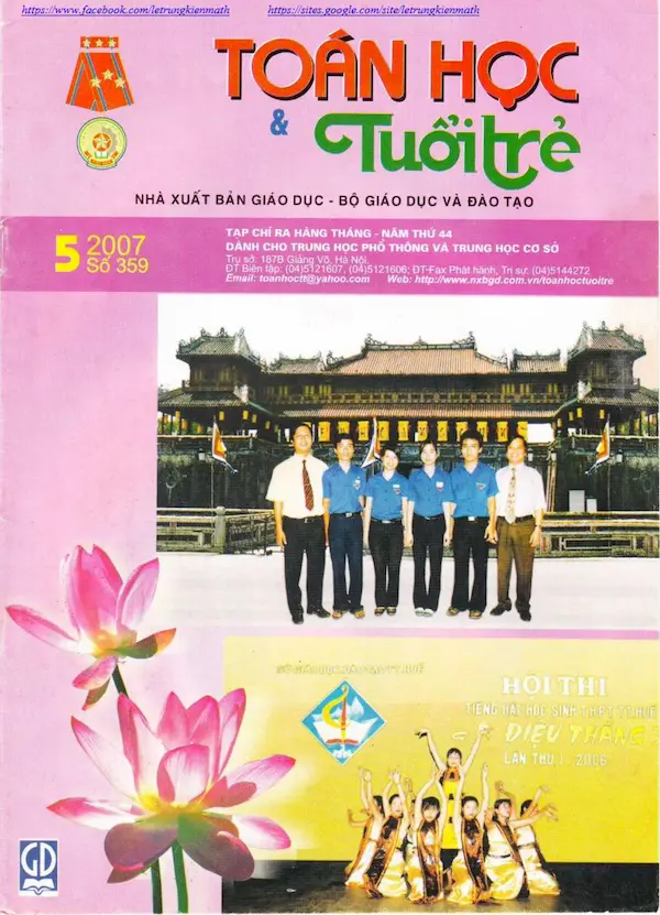 Tạp chí Toán Học và Tuổi trẻ số 359 tháng 5 năm 2007