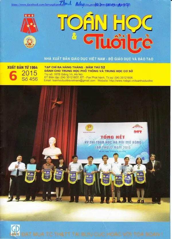 Tạp chí Toán Học và Tuổi trẻ số 456 tháng 6 năm 2015