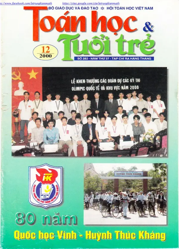 Tạp chí Toán Học và Tuổi trẻ số 282 tháng 12 năm 2000